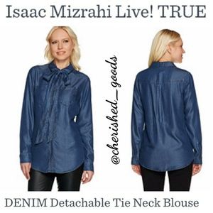 Denim Blouse NWOT